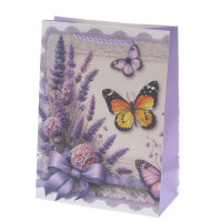 Пакет подарочный S (бумага 210г/м2, блок микс 12шт), L18 W8,5 H24 см, 4в.