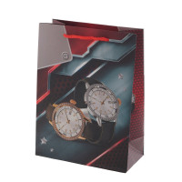 Пакет подарочный S (бумага 210г/м2, блок микс 12шт), L18 W8,5 H24 см, 4в.