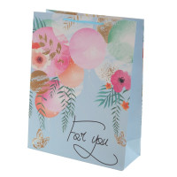 Пакет подарочный S (бумага 210г/м2, блок микс 12шт), L18 W8,5 H24 см, 4в.