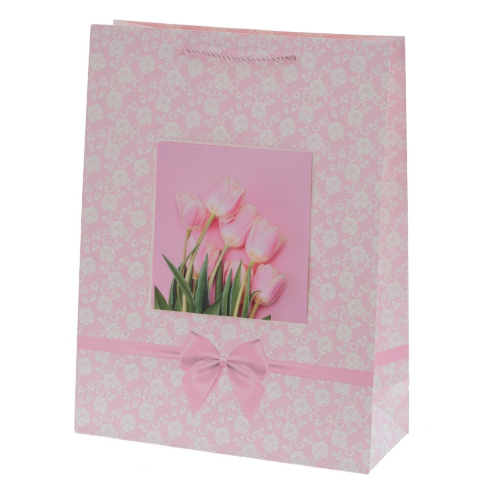 Пакет подарочный S (бумага 210г/м2, блок микс 12шт), L18 W8,5 H24 см, 4в.