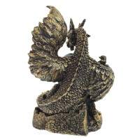 Фигурка декоративная в стекл.шаре "Дракон", D 6 см, L16 W13 H23 см