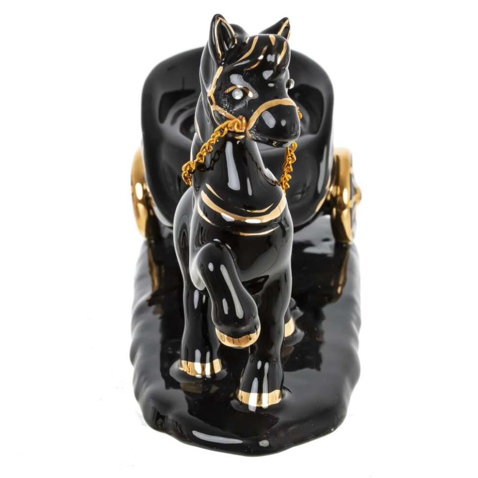 Фигурка декоративная "Лошадка" с подсвечником, L17 W7 H12 см