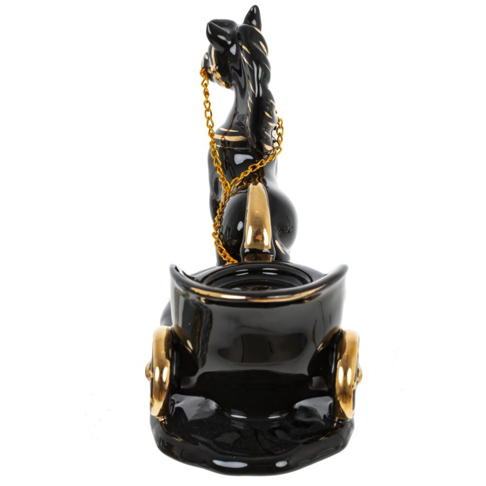 Фигурка декоративная "Лошадка" с подсвечником, L17 W7 H12 см