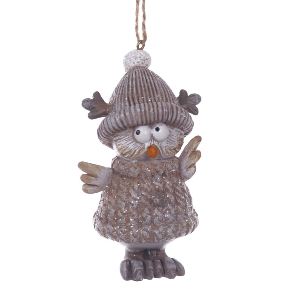 Фигурка декоративная подвесная "Сова", L5 W4,5 H10 см