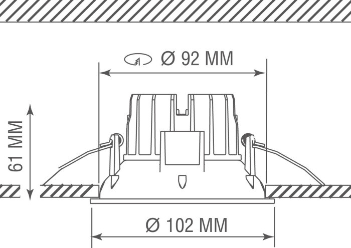 Точечный светильник Marta DL18616/01WW-R White Donolux
