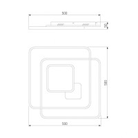 Потолочный светодиодный светильник Eurosvet Caroline 90255/1