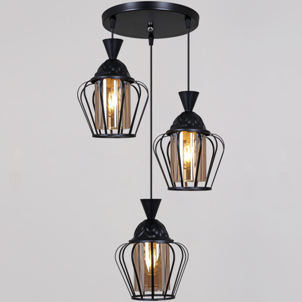 Подвесной светильник  11180-0.9-03 BK Reluce