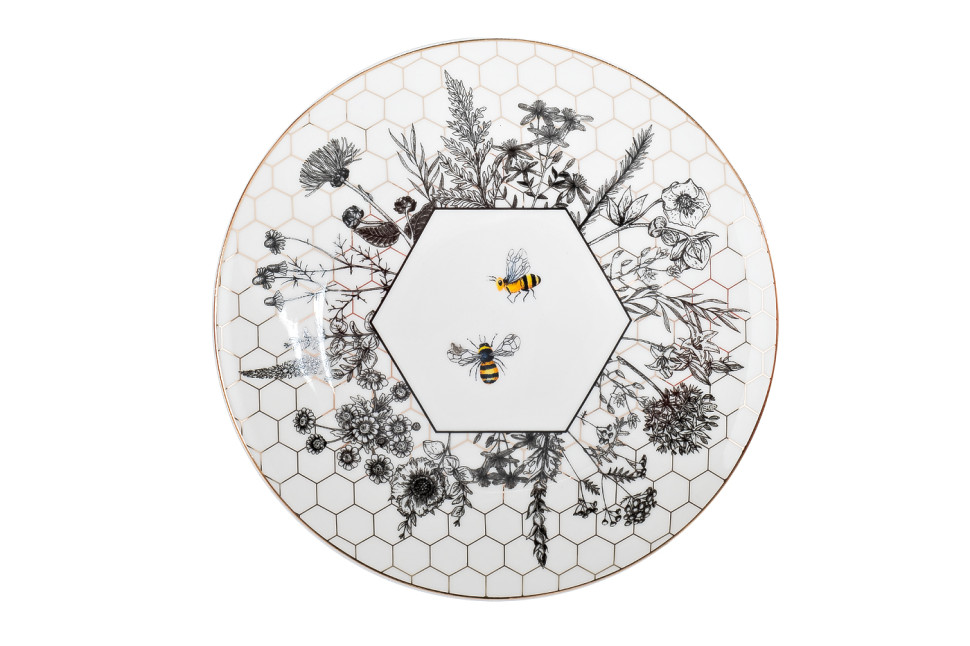 Тарелка-купе "Honeycomb" "Пчелки" 20 см