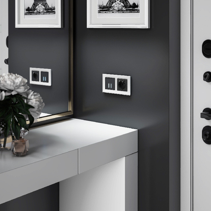 Выключатель Встраиваемые механизмы черные W4520608 Werkel