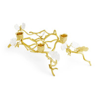 Подсвечник Michael Aram "Butterfly Ginkgo Gold", 13 см