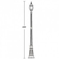 Наземный фонарь  83409S Bl Oasis Light