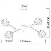 Подвесная люстра De Markt Гамбург 605016108 Подвесная люстра De Markt Гамбург 605016108