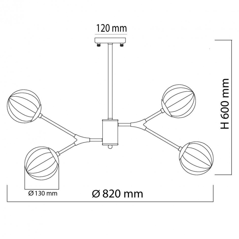 Подвесная люстра De Markt Гамбург 605016108