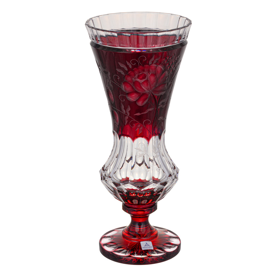 Ваза для цветов н/н 42см."Primerose" рубин