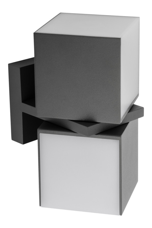 Настенный светильник уличный TUBE LED W1938-2-4K Gr Oasis Light