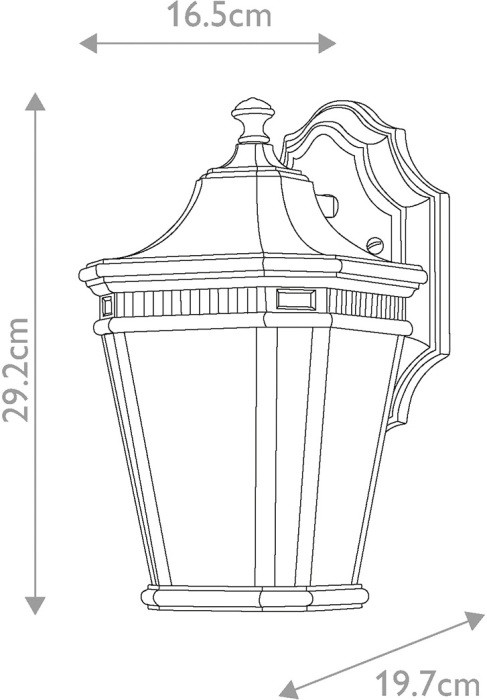 Настенный фонарь уличный Cotswold Lane FE-COTSLN2-S-BK Feiss