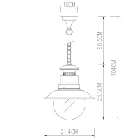 Уличный светильник подвесной Amsterdam A1523SO-1WG Arte Lamp