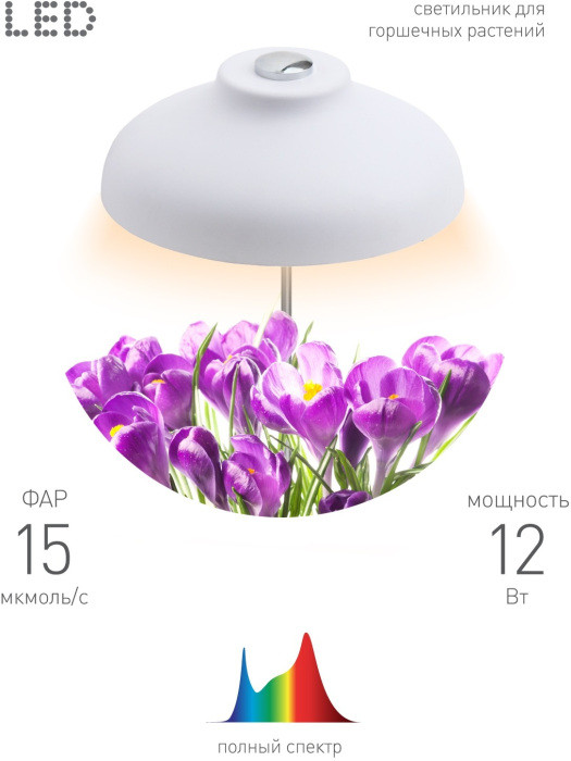 Светильник для растений  FITO-12W-FLED ЭРА