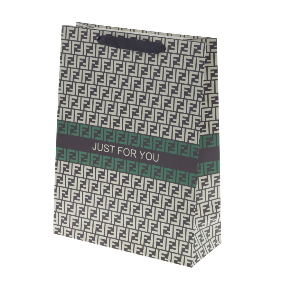 Пакет подарочный L (бумага 230г/м2, блок микс 12шт), L30 W12 H40 см, 4в.