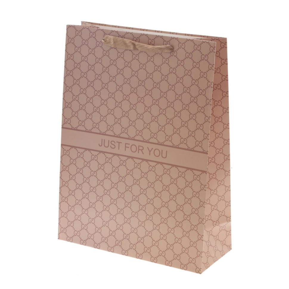 Пакет подарочный L (бумага 230г/м2, блок микс 12шт), L30 W12 H40 см, 4в.