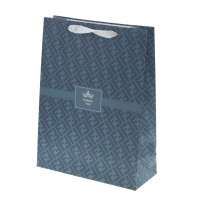 Пакет подарочный L (бумага 230г/м2, блок микс 12шт), L30 W12 H40 см, 4в.