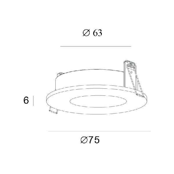 Точечный светильник Voens DK2030-BK Denkirs