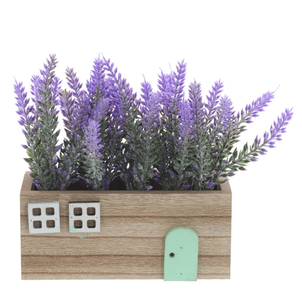 Цветочная композиция "Лаванда", L17 W6 H17,5 см