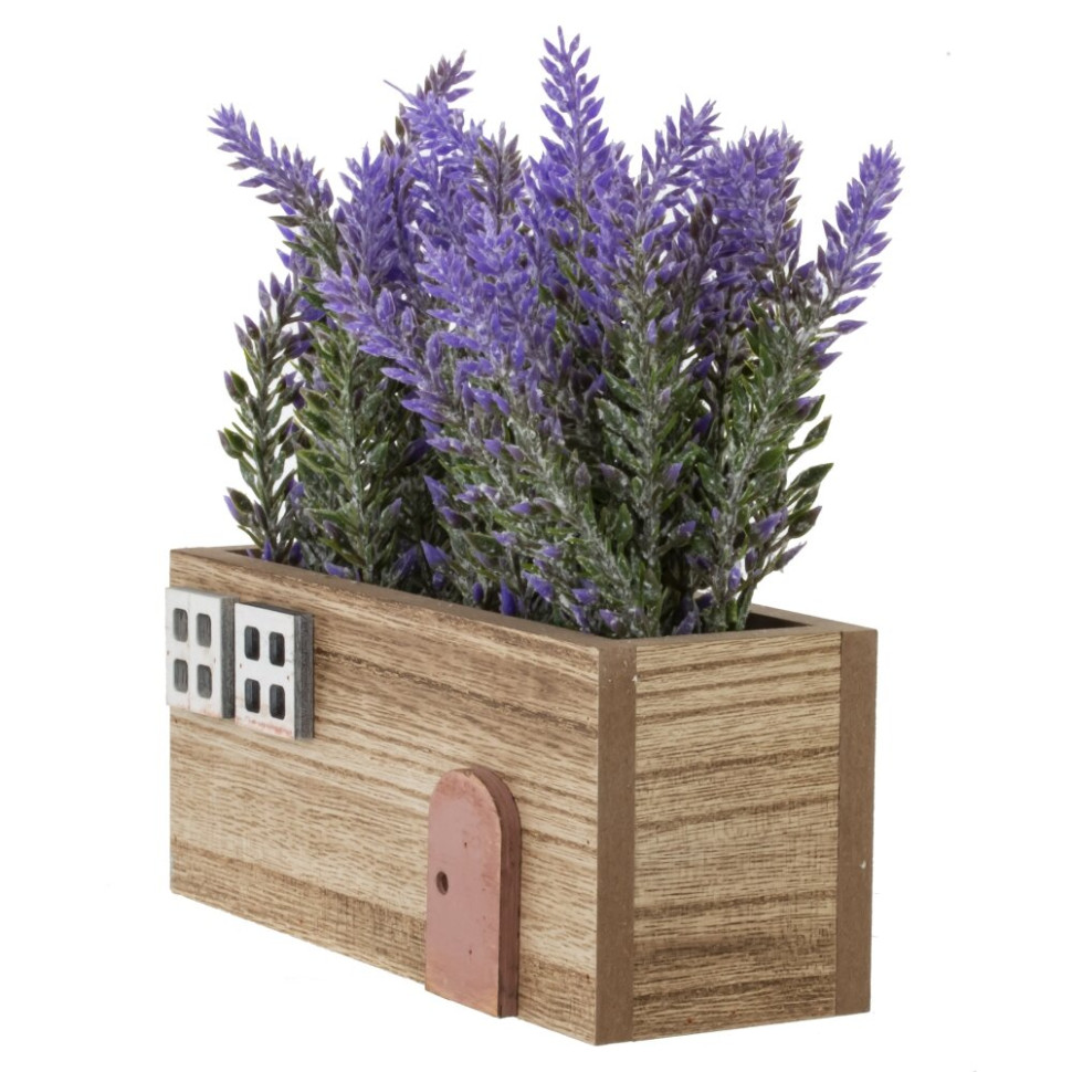 Цветочная композиция "Лаванда", L17 W6 H17,5 см