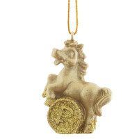 Фигурка декоративная подвесная "Лошадка", L3 W1,5 H4 см, 3в.