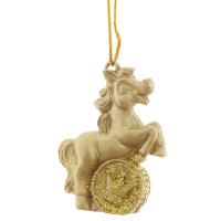Фигурка декоративная подвесная "Лошадка", L3 W1,5 H4 см, 3в.