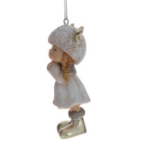 Изделие декоративное подвесное "Мальчик/Девочка", L5 W4 H9,5 см, 2в.