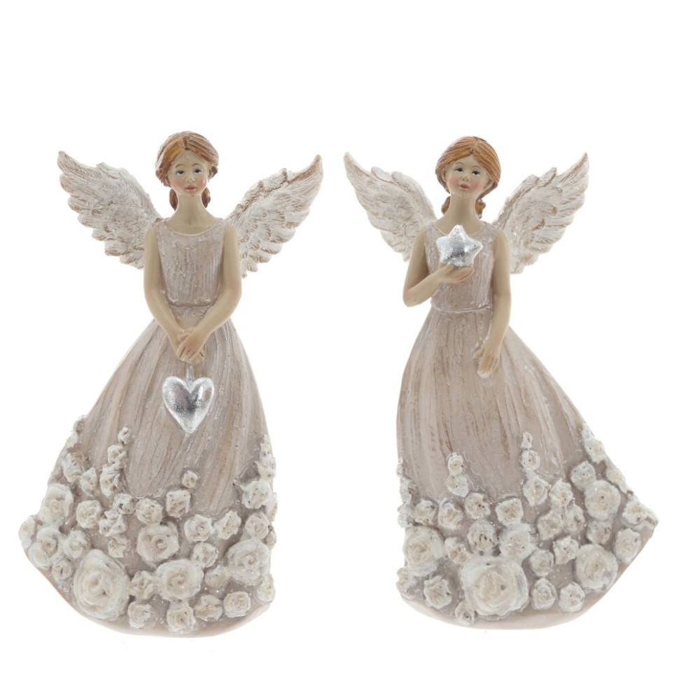 Фигурка декоративная "Ангел", L7,5 W5 H13,5 см, 2в.