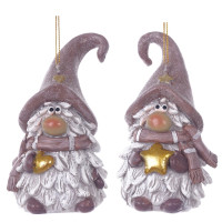 Фигурка декоративная подвесная "Гном",  L5,5 W5 H10 см, 2в.