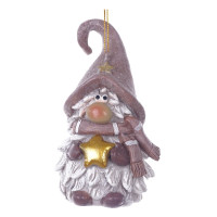 Фигурка декоративная подвесная "Гном",  L5,5 W5 H10 см, 2в.