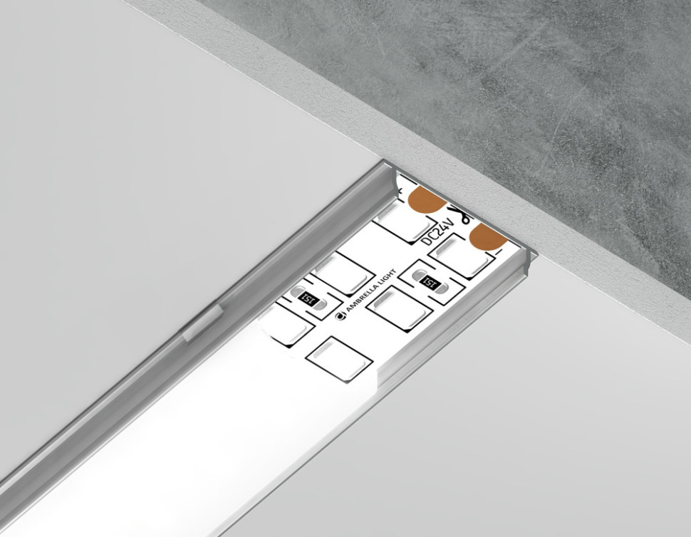 Профиль для светодиодной ленты Illumination GP1500AL Ambrella