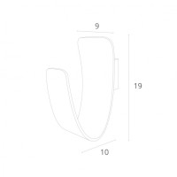 Настенный светильник Virgola A1418AP-1GY Arte Lamp