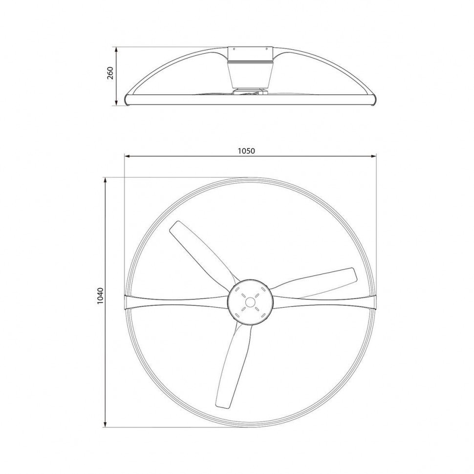 Потолочная светодиодная люстра-вентилятор Mantra Nepal 7531