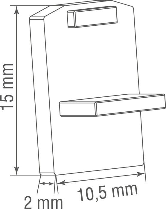 Заглушка Slim Line Mini Cap DLSM B Donolux