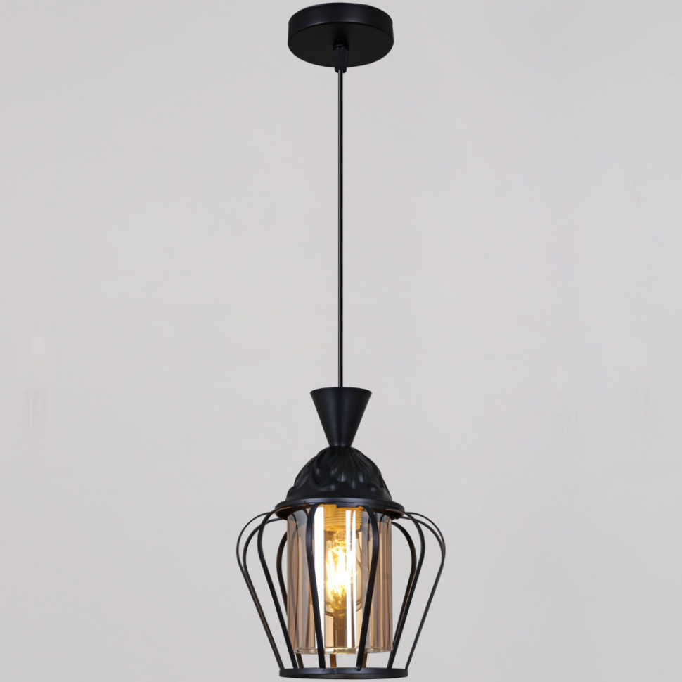 Подвесной светильник  11180-0.9-01 BK Reluce