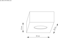 Точечный светильник Mono DL18812/7W White SQ Donolux