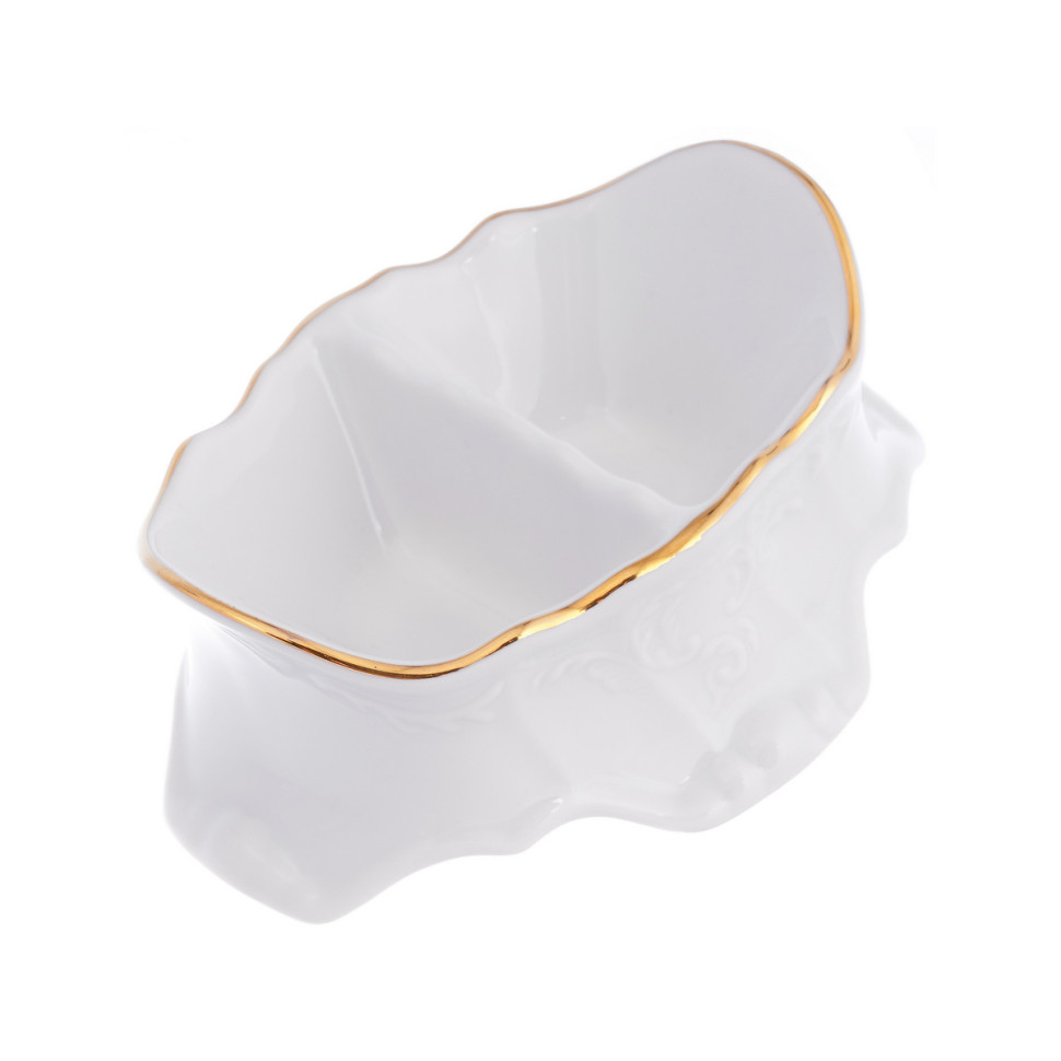 Прибор для специй двойной 13х4,5см."Бернадот белый 311011" Bernadotte