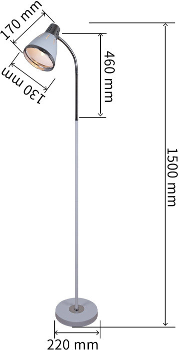 Торшер  03018-0.6-01 WH Reluce