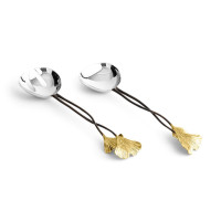 Набор сервировочный Michael Aram "Golden Ginkgo", 2 предмета, 29 см