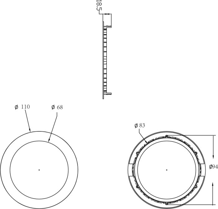 Точечный светильник City DL18451/4W White R Dim Donolux