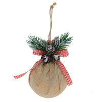 Набор из 3шт Украшение новогоднее "Шар", D 7.5 см, L23,5 W8 H11,5 см