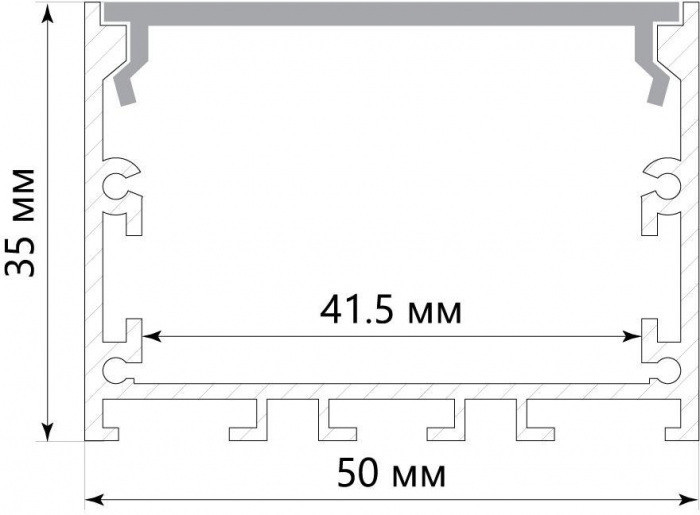 Профиль для светодиодной ленты Линии света 10373 Feron