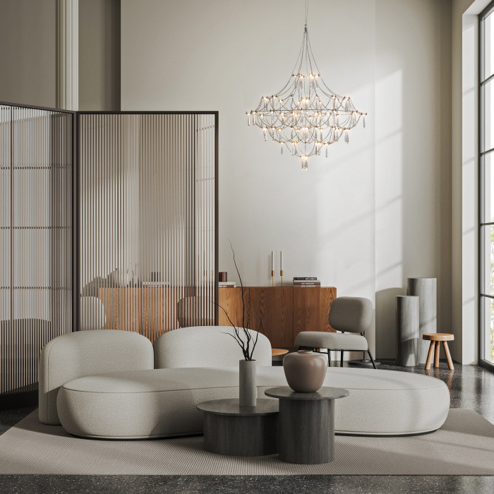 Подвесная люстра Amela FR6138PL-L44BS Freya