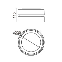 Потолочный светильник уличный 3351S Gr Oasis Light Потолочный светильник уличный 3351S Gr Oasis Light