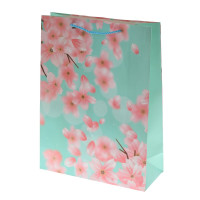 Пакет подарочный L (бумага 210г/м2, блок 12шт), L30 W12 H40 см, 4в.