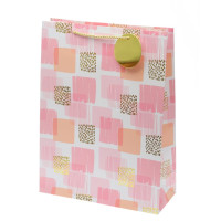 Пакет подарочный L (бумага 210г/м2, блок 12шт), L30 W12 H40 см, 4в.